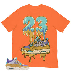 23 Dripping Sneaker Shirt - Match Union LA x Air Jordan 4 Desert Moss