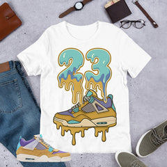 23 Dripping Sneaker Shirt - Match Union LA x Air Jordan 4 Desert Moss