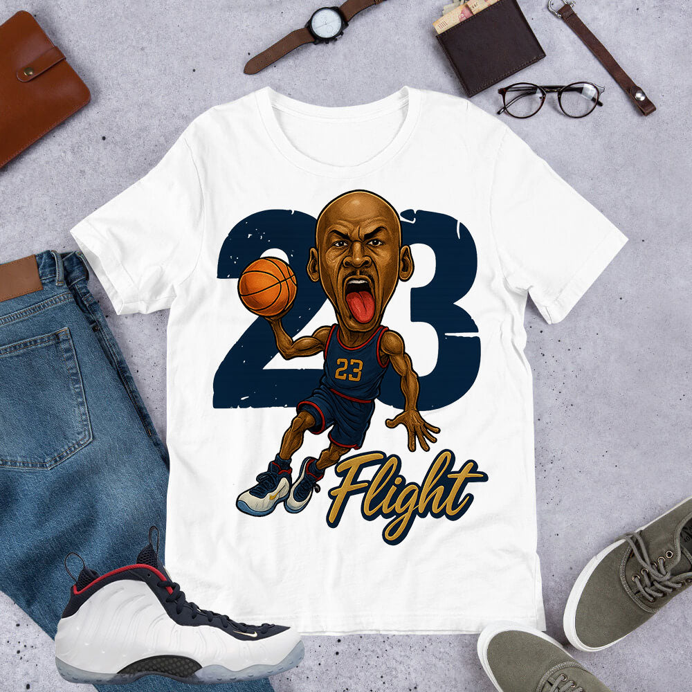 23 Flight Shirt - Match Air Foamposite One PRM Olympic