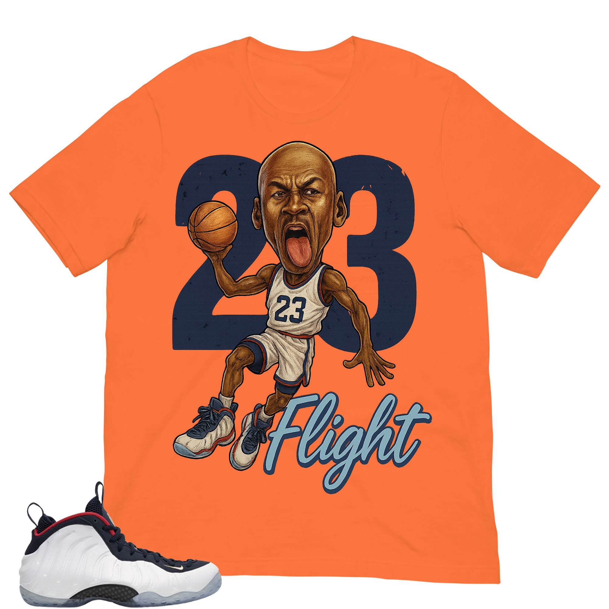 23 Flight Shirt - Match Air Foamposite One PRM Olympic