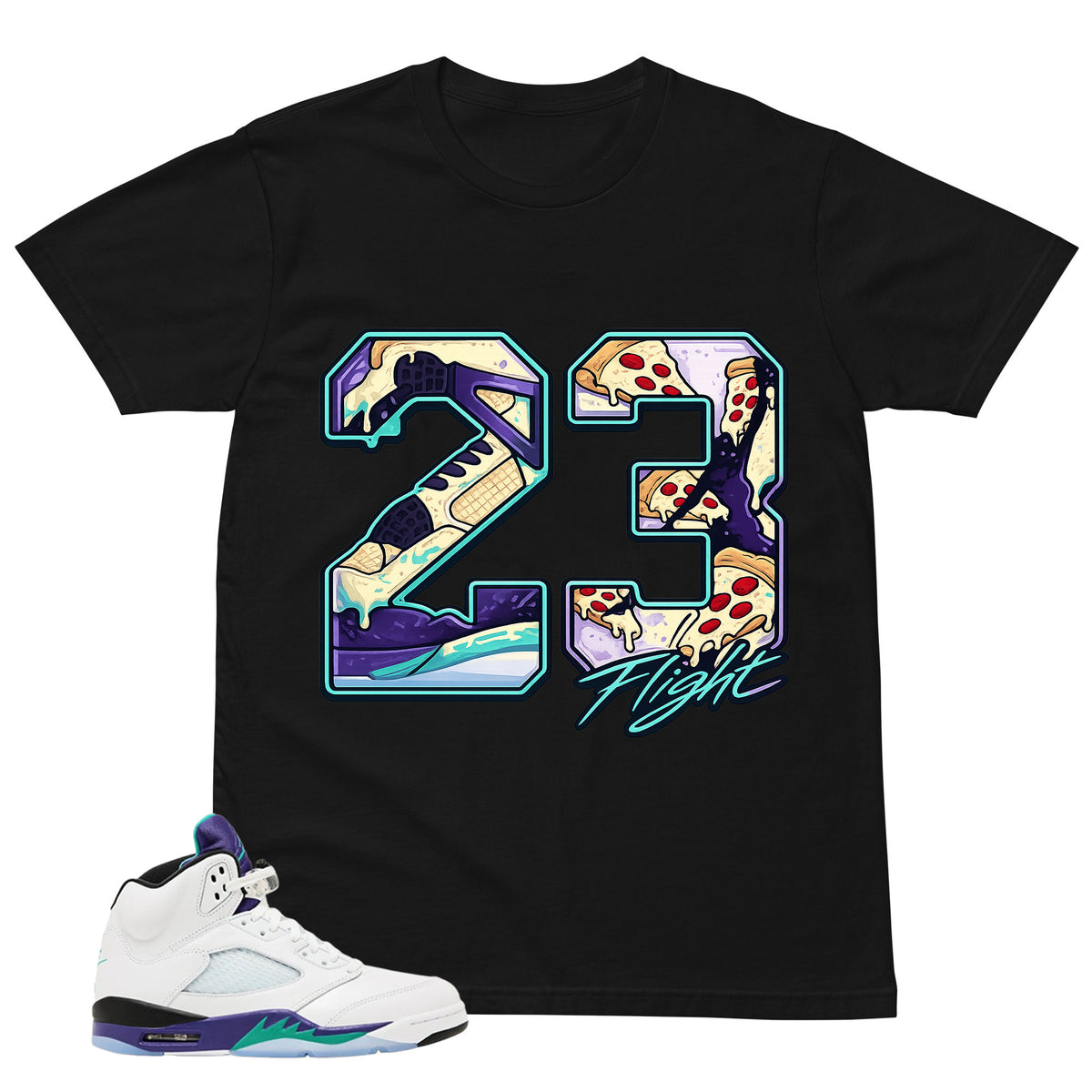 23 Flight MJ Shirt - Matching Air Jordan 5 Retro 'Grape' 2025