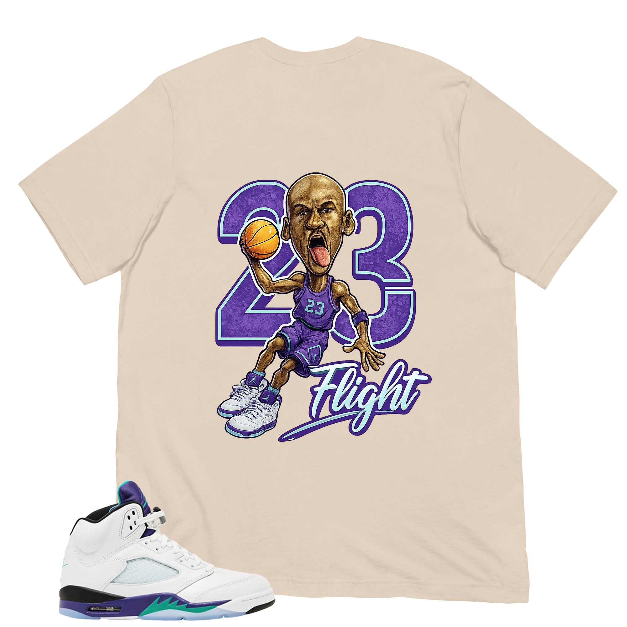 23 Flight Shirt - Matching Air Jordan 5 Retro 'Grape' 2025