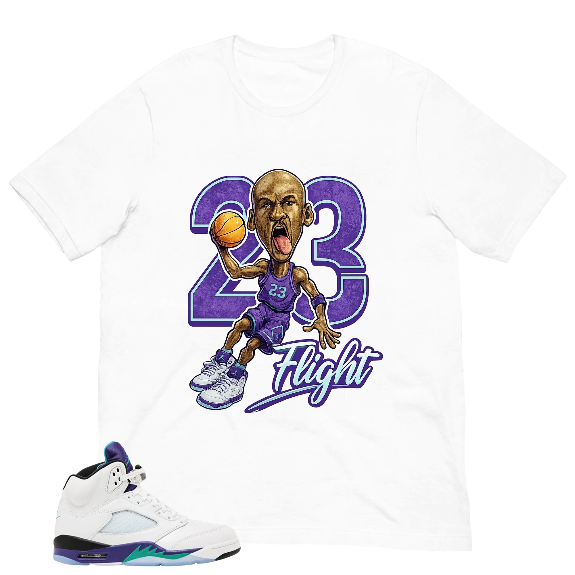 23 Flight Shirt - Matching Air Jordan 5 Retro 'Grape' 2025