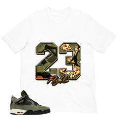 23 Flight Legend Shirt - Match  Air Jordan 4 Undefeated