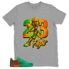 23 Flight MJ Shirt - Match Air Force 1 Stadium Green Crimson