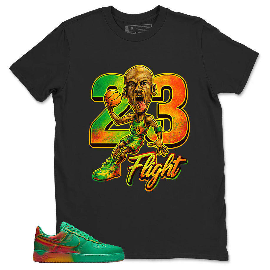 23 Flight MJ Shirt - Match Air Force 1 Stadium Green Crimson