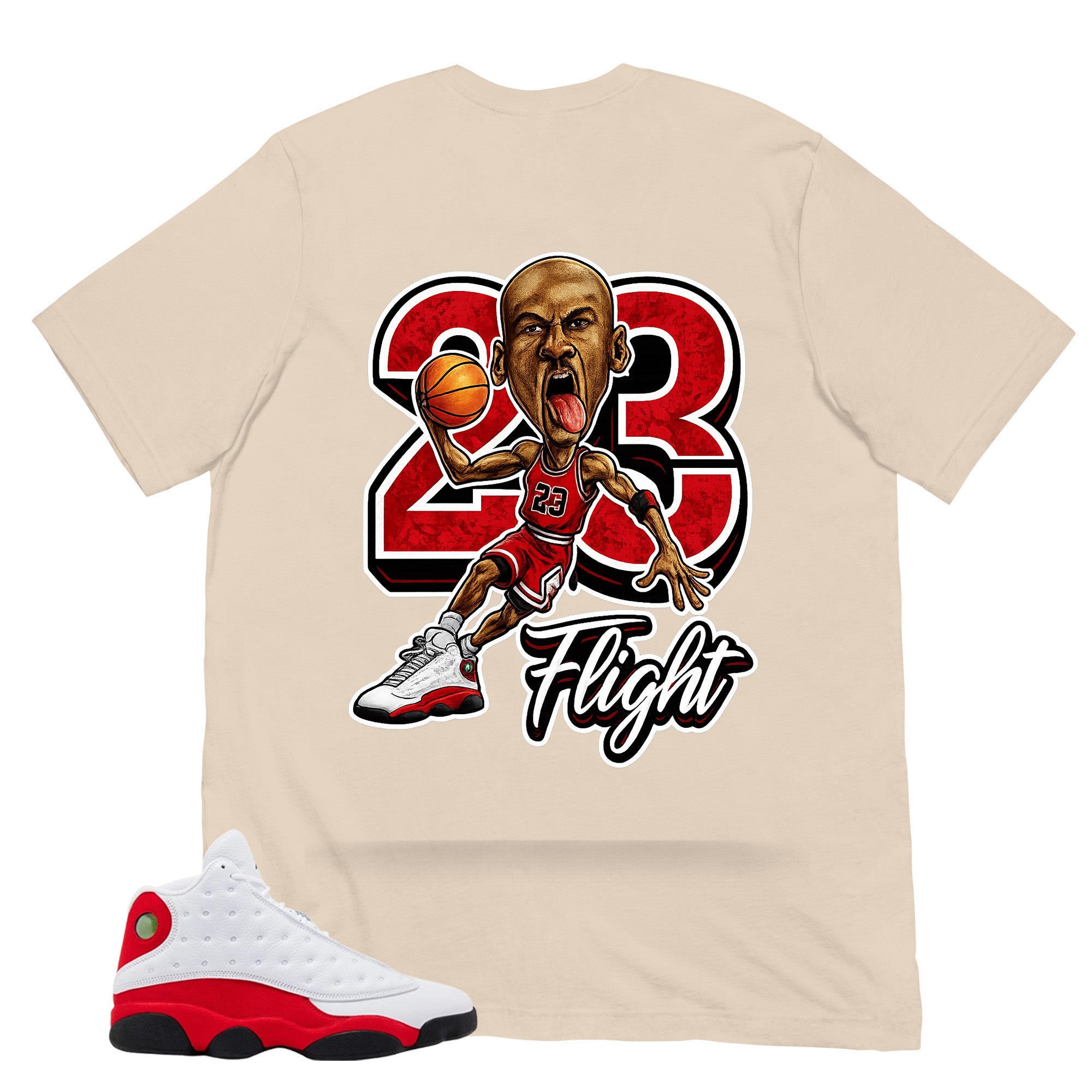 23 Flight MJ Shirt - Match Air Jordan 13 'True Red' 2026