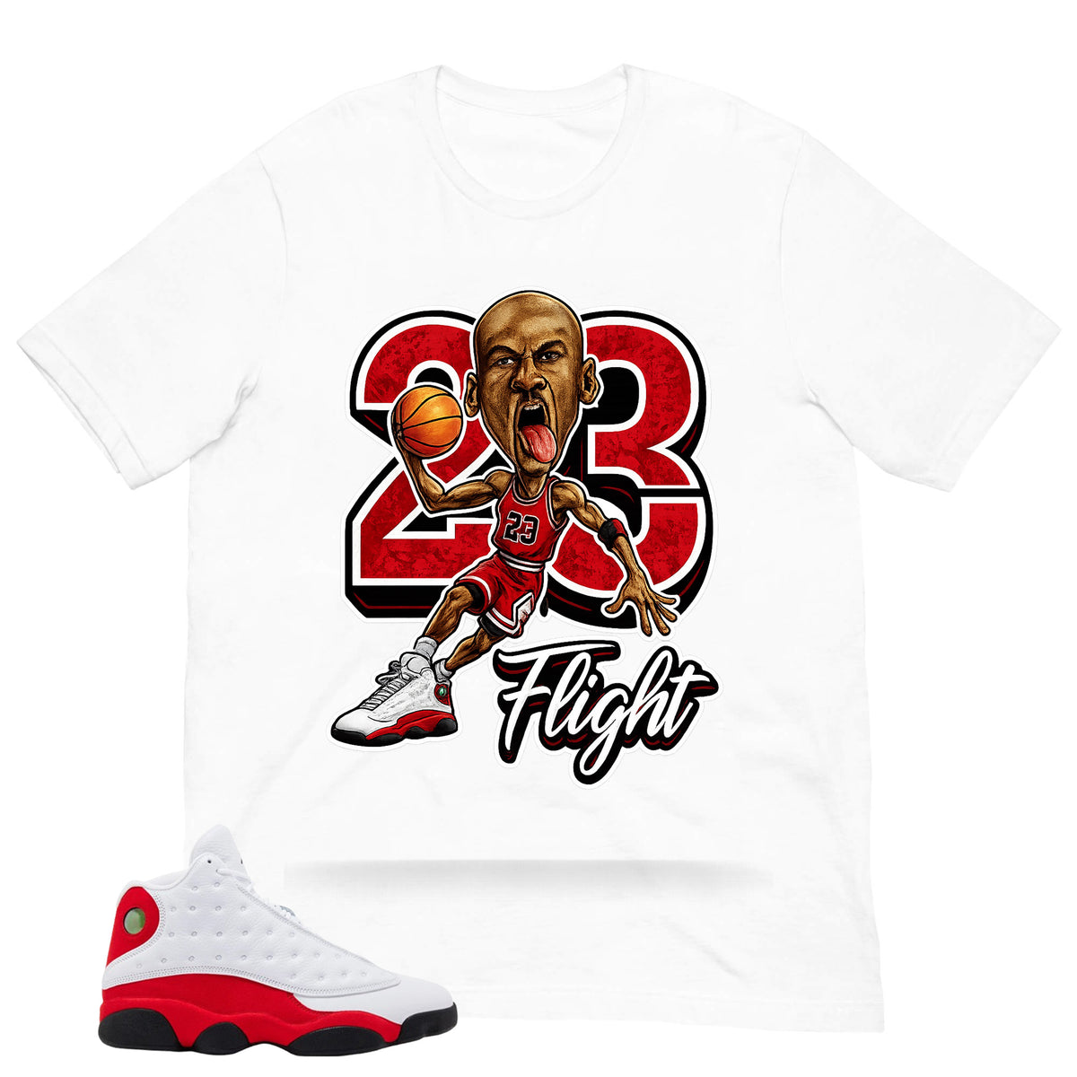 23 Flight MJ Shirt - Match Air Jordan 13 'True Red' 2026