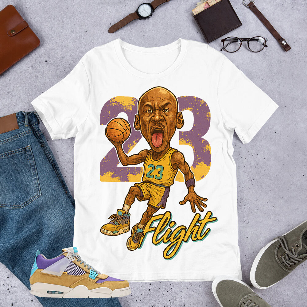 23 Flight MJ Shirt - Match Union LA x Air Jordan 4 Desert Moss