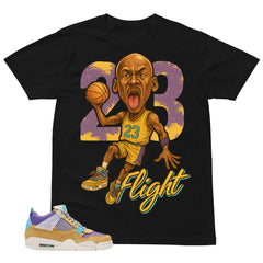 23 Flight MJ Shirt - Match Union LA x Air Jordan 4 Desert Moss