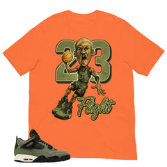 23 Flight MJ Sneaker Shirt - Match  Air Jordan 4 Undefeated