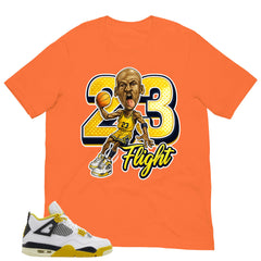 23 Flight Shirt - Match Air Jordan 4 Vivid Sulfur