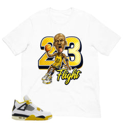 23 Flight Shirt - Match Air Jordan 4 Vivid Sulfur