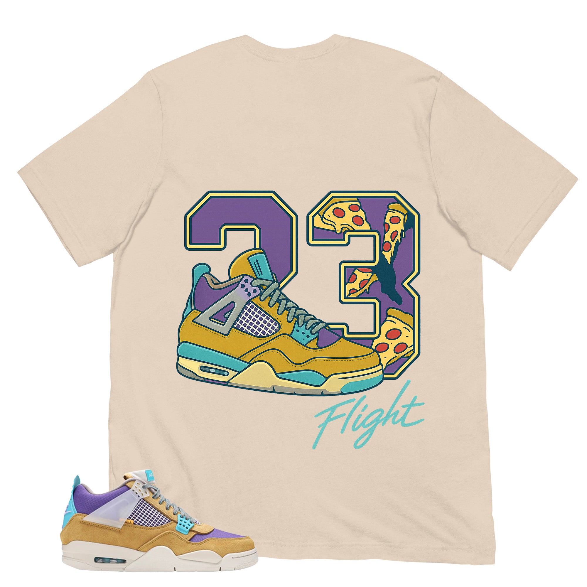 23 Flight Shirt - Match Union LA x Air Jordan 4 Desert Moss