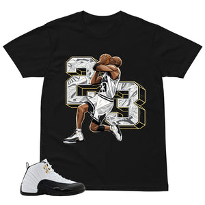 Number 23 Legend Shirt - Match Air Jordan 12 'Taxi'