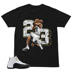 Number 23 Legend Shirt - Match Air Jordan 12 'Taxi'