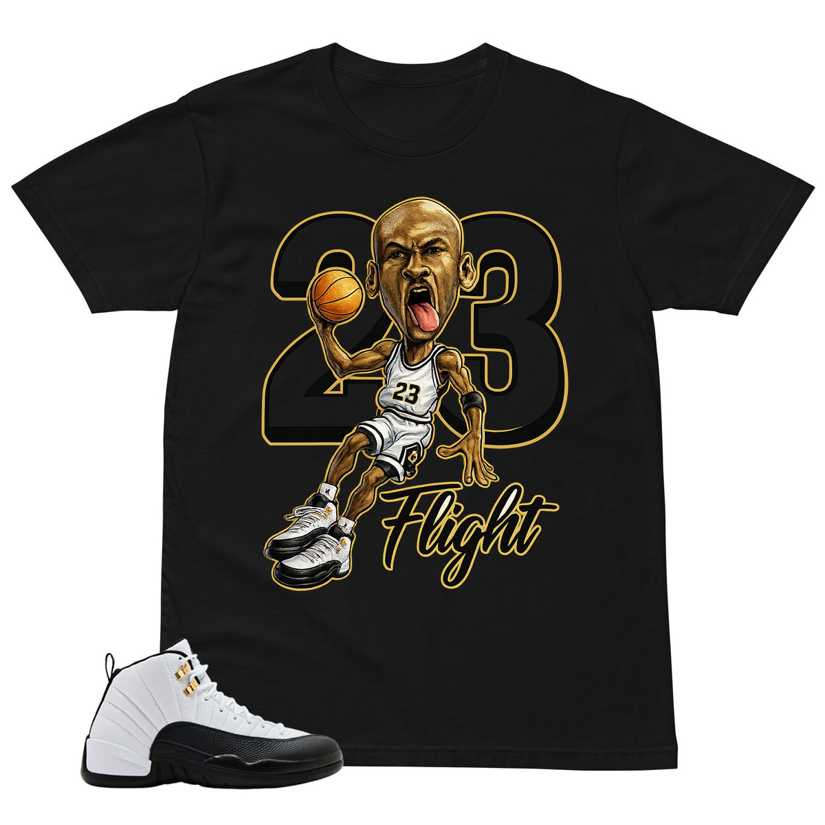 23 Flight Legend Shirt - Match Air Jordan 12 'Taxi'