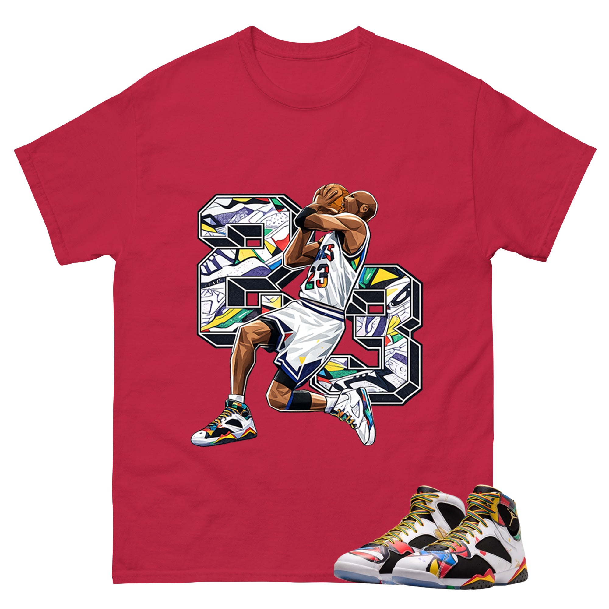 23 Legend MJ Graphic Tee, Shirt to Match Air Jordan 7 Miro, Air Jordan 7 Miro Unisex Shirt