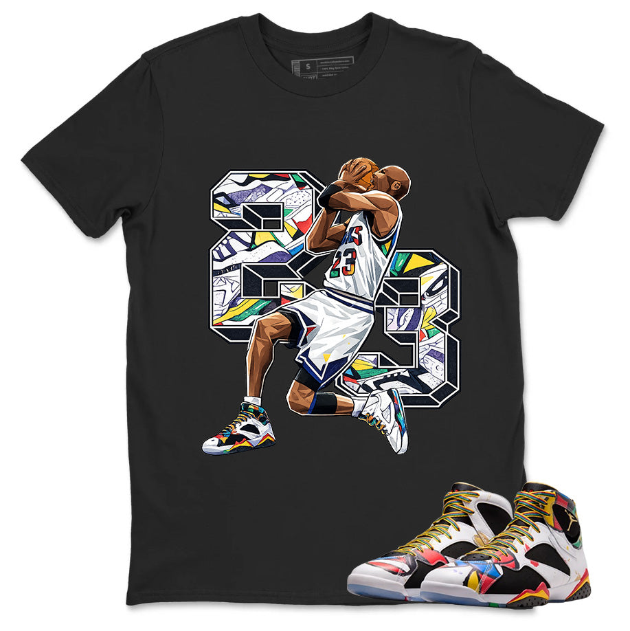 23 Legend MJ Graphic Tee, Shirt to Match Air Jordan 7 Miro, Air Jordan 7 Miro Unisex Shirt