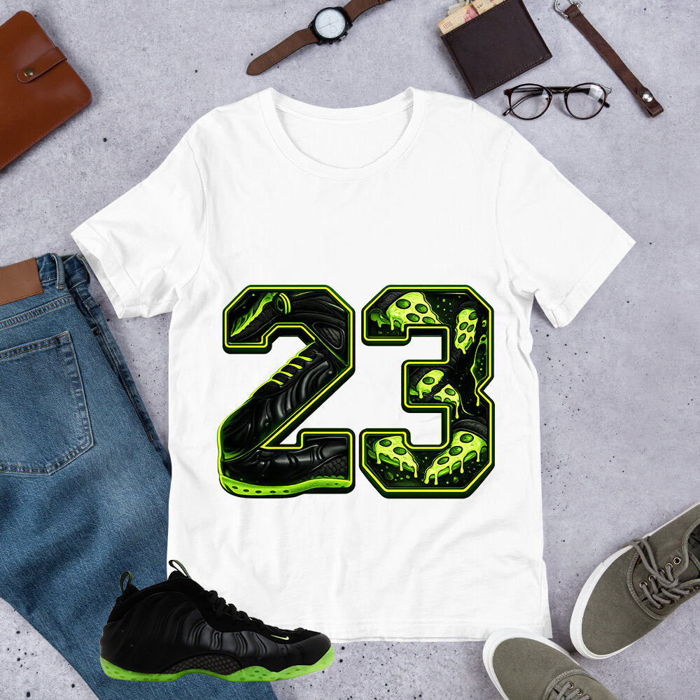 23 Legend MJ Shirt - Match Air Foamposite One Black Volt