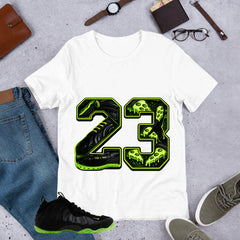 23 Legend MJ Shirt - Match Air Foamposite One Black Volt