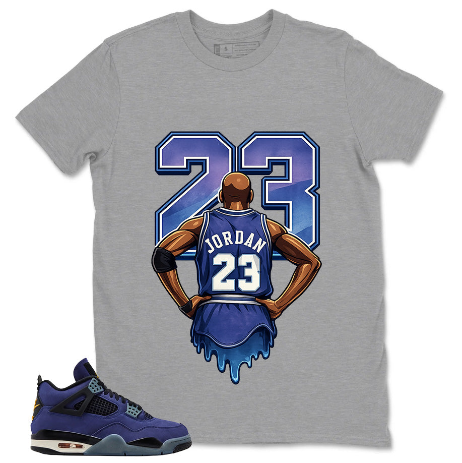 23 Legend MJ Shirt - Match Air Jordan 4 Retro Lakers