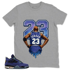 23 Legend MJ Shirt - Match Air Jordan 4 Retro Lakers