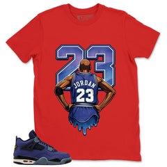 23 Legend MJ Shirt - Match Air Jordan 4 Retro Lakers