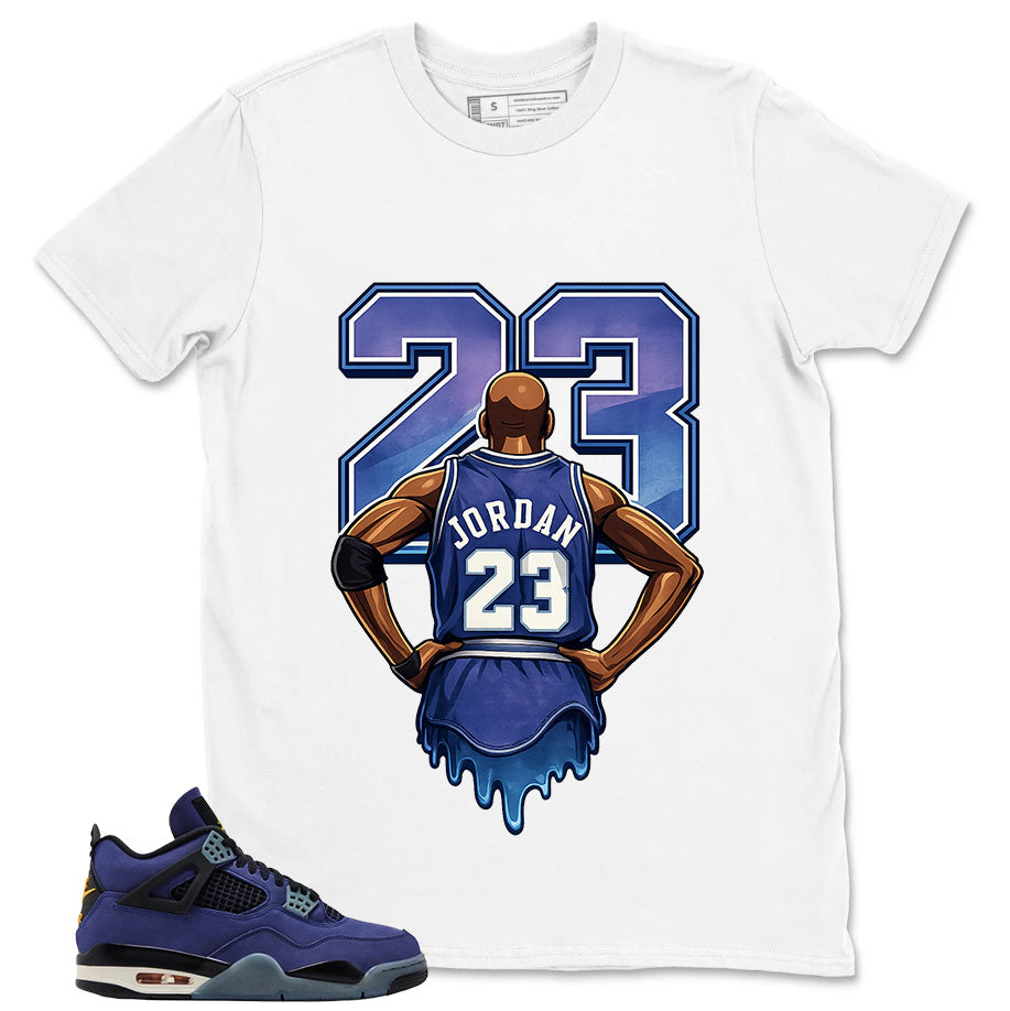 23 Legend MJ Shirt - Match Air Jordan 4 Retro Lakers