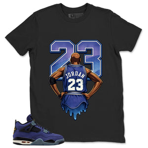 23 Legend MJ Shirt - Match Air Jordan 4 Retro Lakers