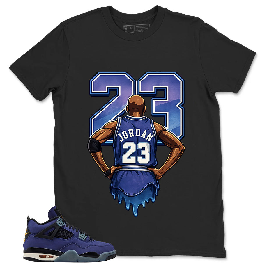 23 Legend MJ Shirt - Match Air Jordan 4 Retro Lakers