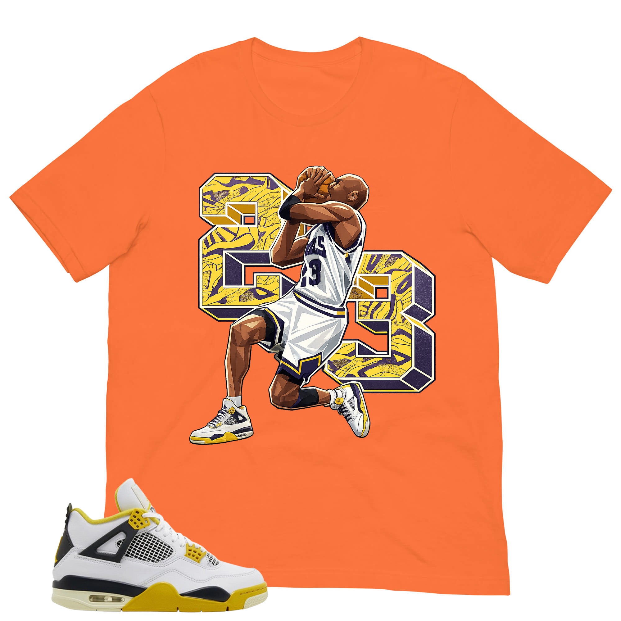 23 Legend MJ Shirt - Match Air Jordan 4 Vivid Sulfur