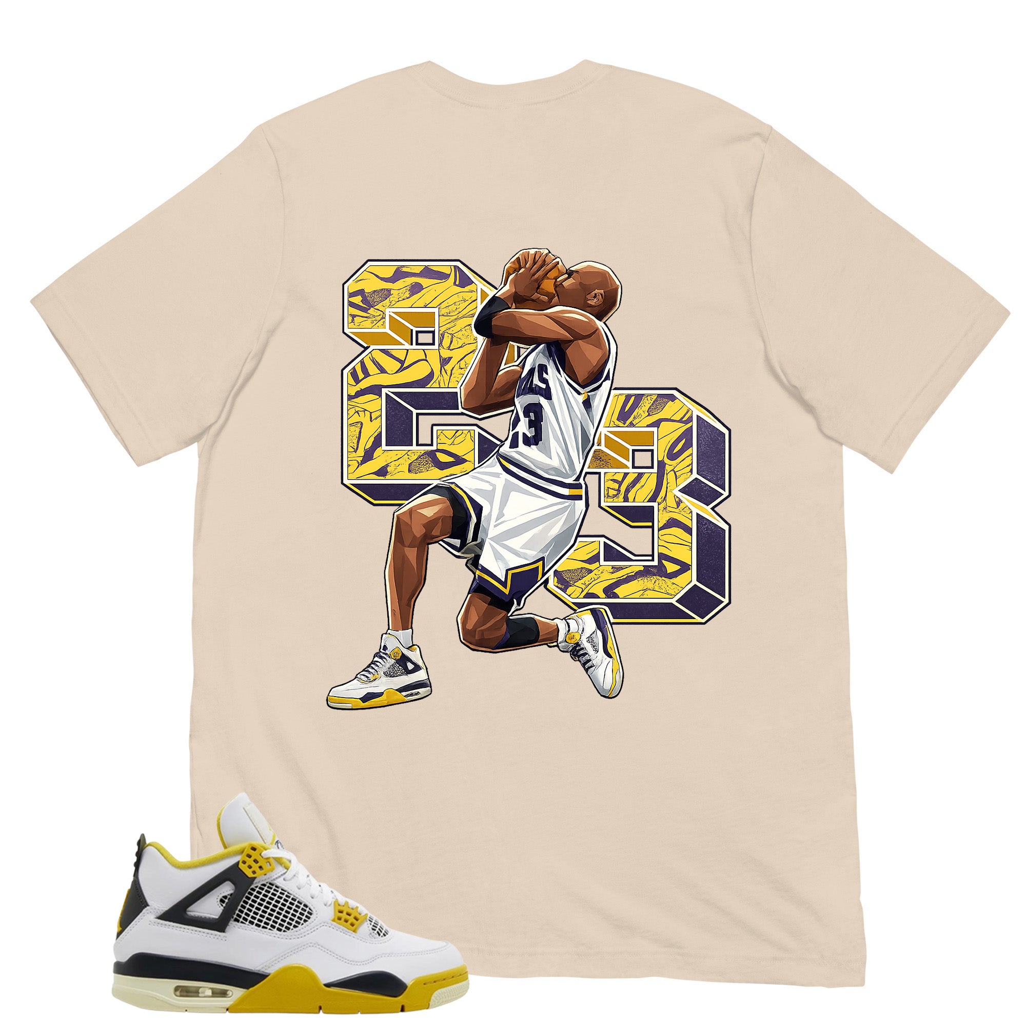 23 Legend MJ Shirt - Match Air Jordan 4 Vivid Sulfur