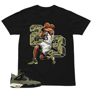 23 Legend MJ Sneaker Shirt - Match  Air Jordan 4 Undefeated