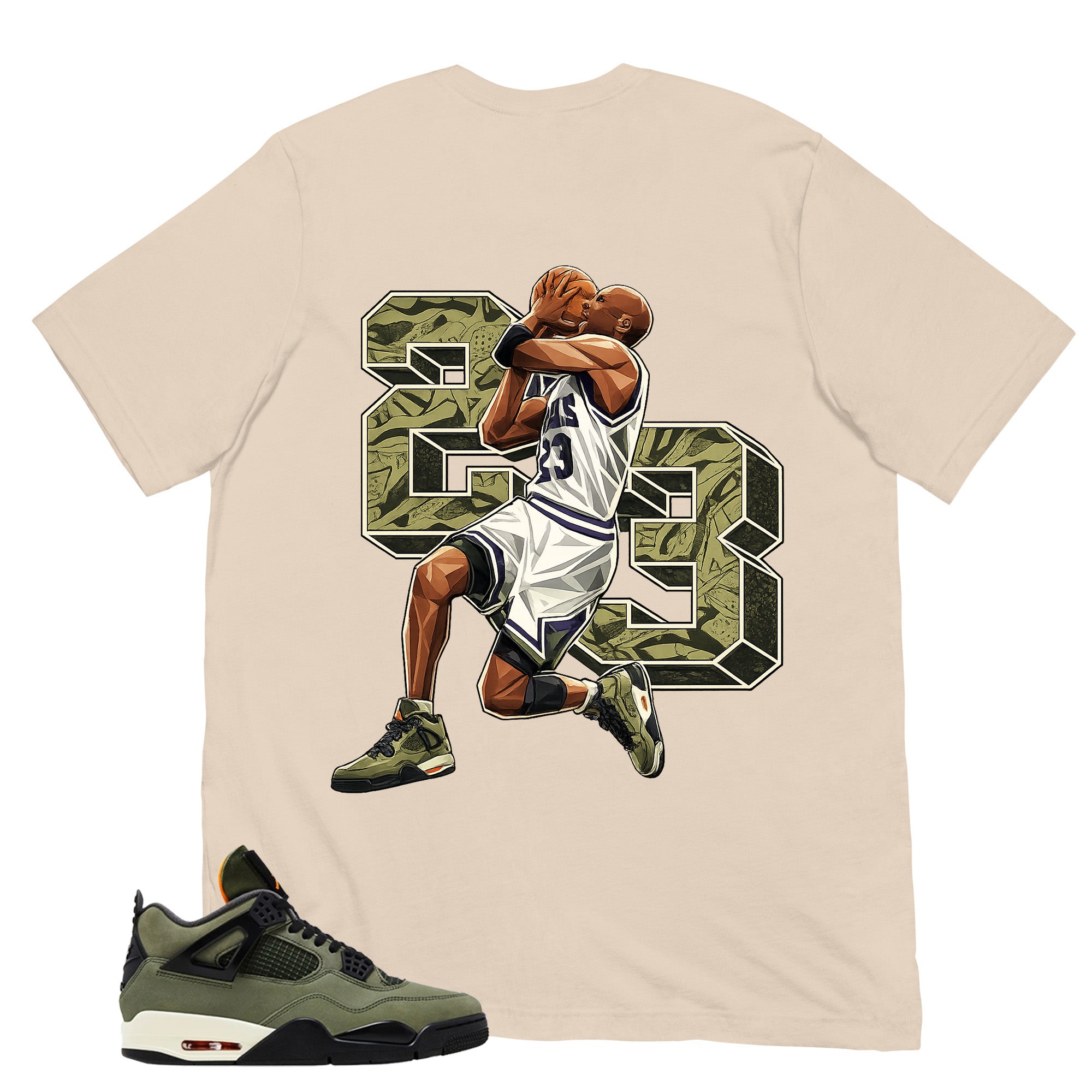 23 Legend MJ Sneaker Shirt - Match  Air Jordan 4 Undefeated