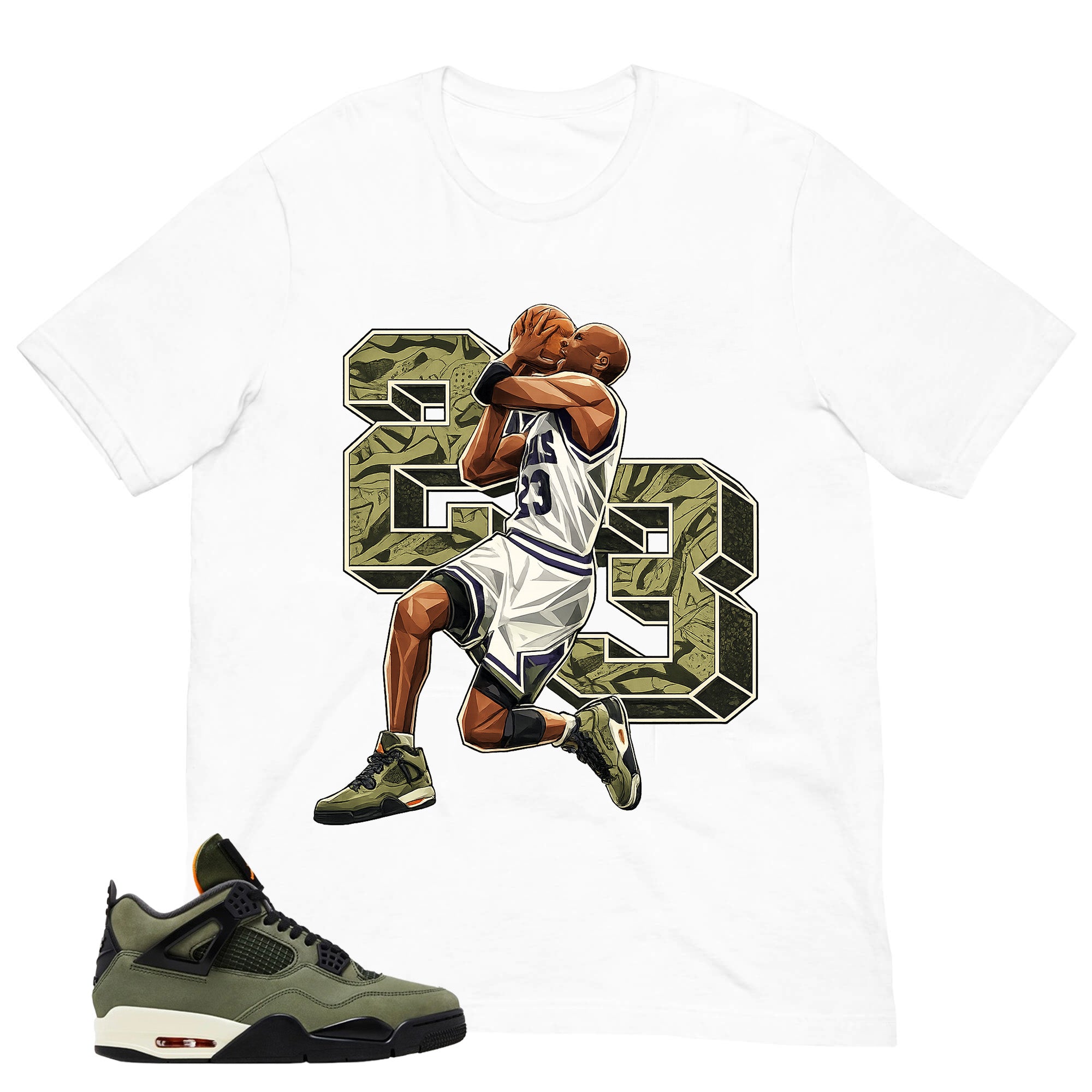 23 Legend MJ Sneaker Shirt - Match  Air Jordan 4 Undefeated