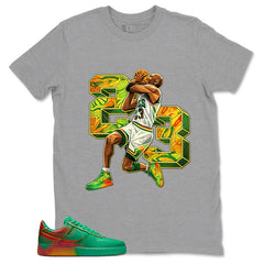 23 Legend Shirt - Match Air Force 1 Stadium Green Crimson