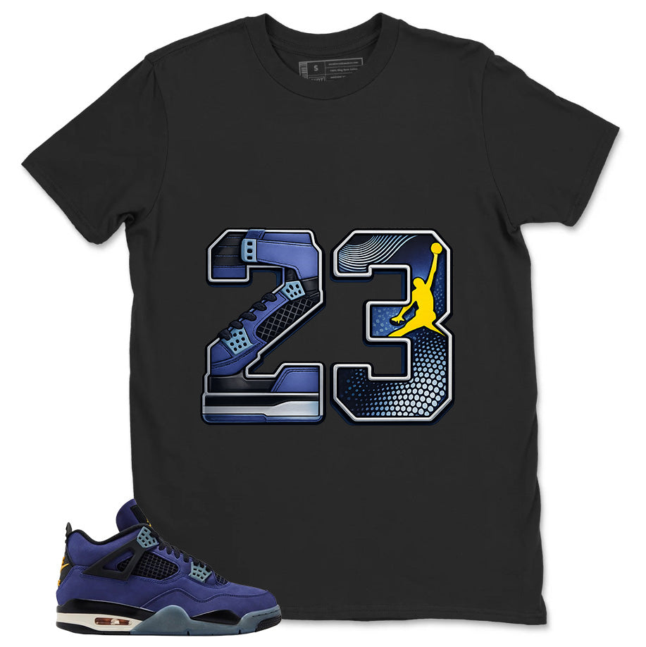 23 Legend Shirt - Match Air Jordan 4 Retro Lakers