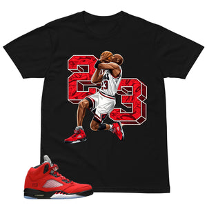 Graphic Tee 23 Legend Shirt Match 5s Raging Bull