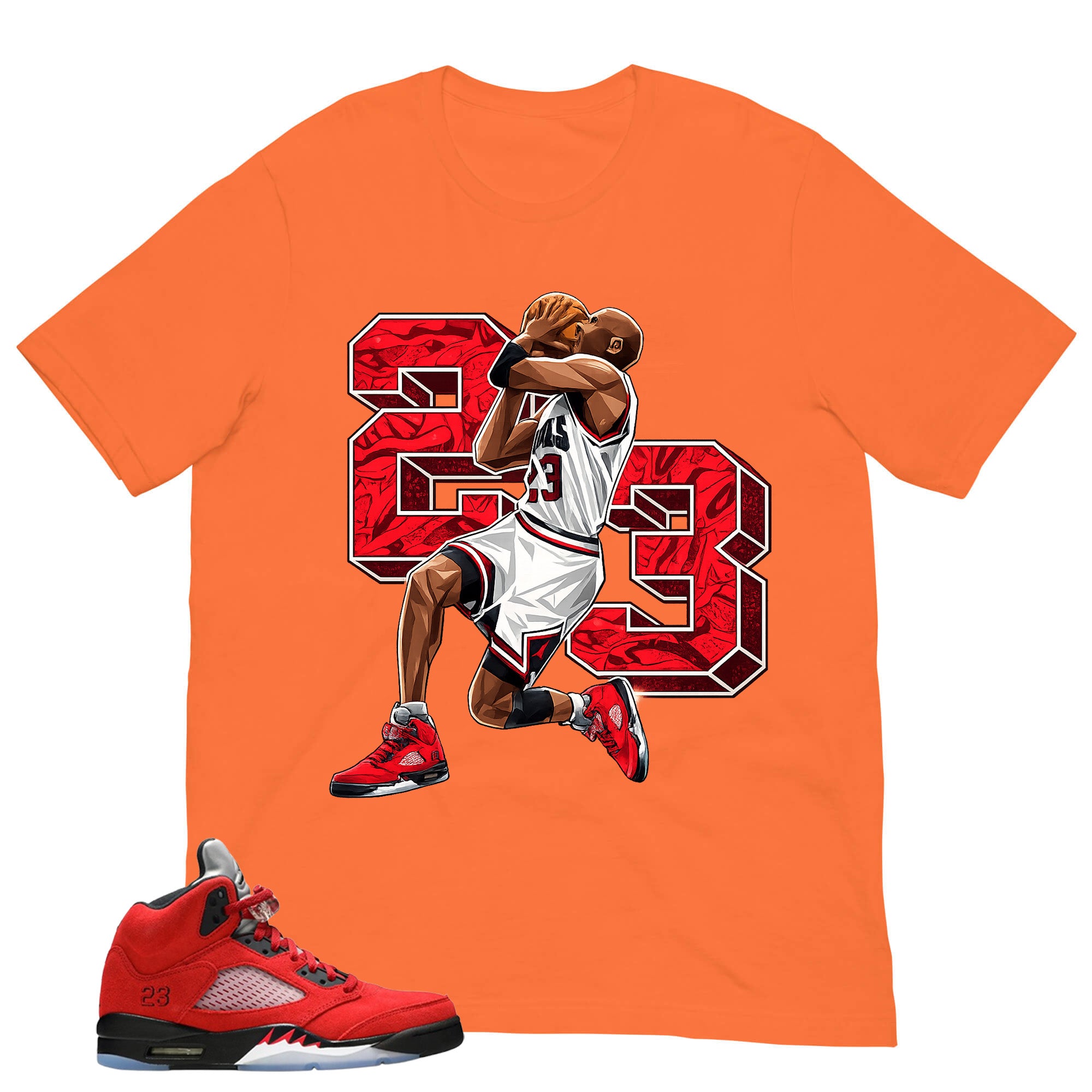 Graphic Tee 23 Legend Shirt Match 5s Raging Bull