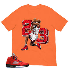 Graphic Tee 23 Legend Shirt Match 5s Raging Bull
