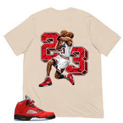 Graphic Tee 23 Legend Shirt Match 5s Raging Bull