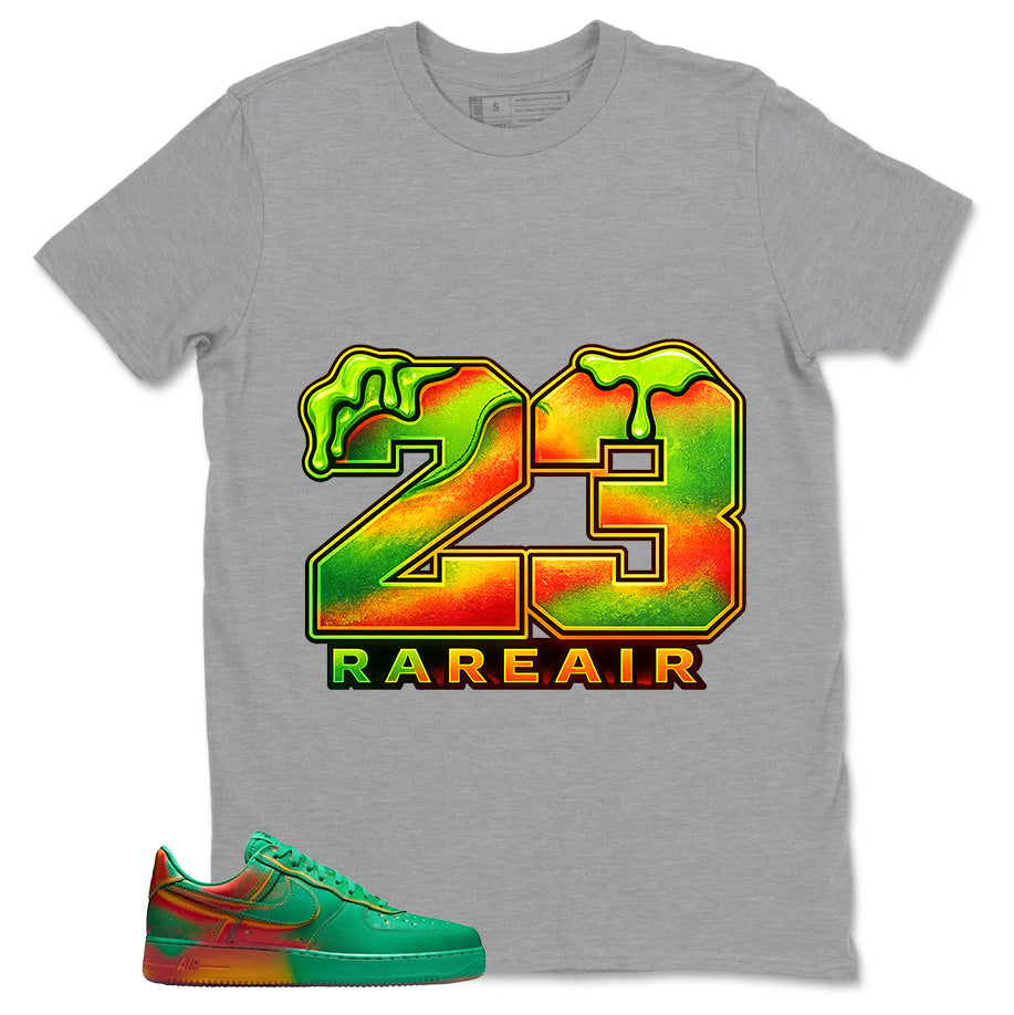 23 Rare Air Shirt - Match Air Force 1 Stadium Green Crimson