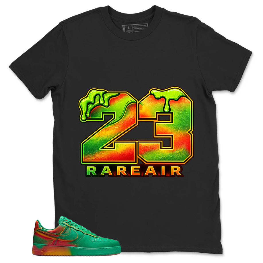 23 Rare Air Shirt - Match Air Force 1 Stadium Green Crimson