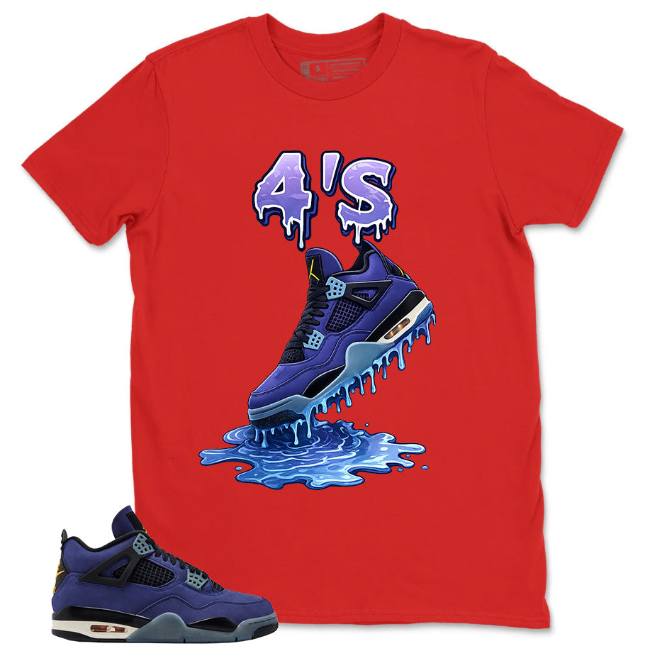 4's Dripping Shirt - Match Air Jordan 4 Retro 'Lakers'