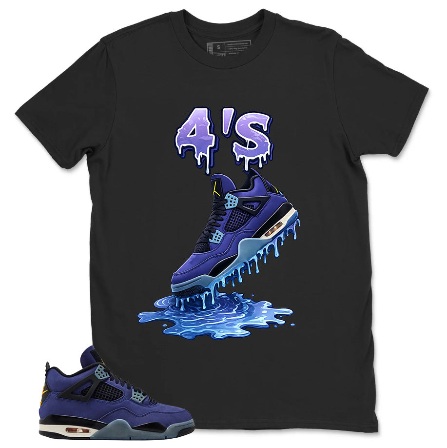 4's Dripping Shirt - Match Air Jordan 4 Retro 'Lakers'