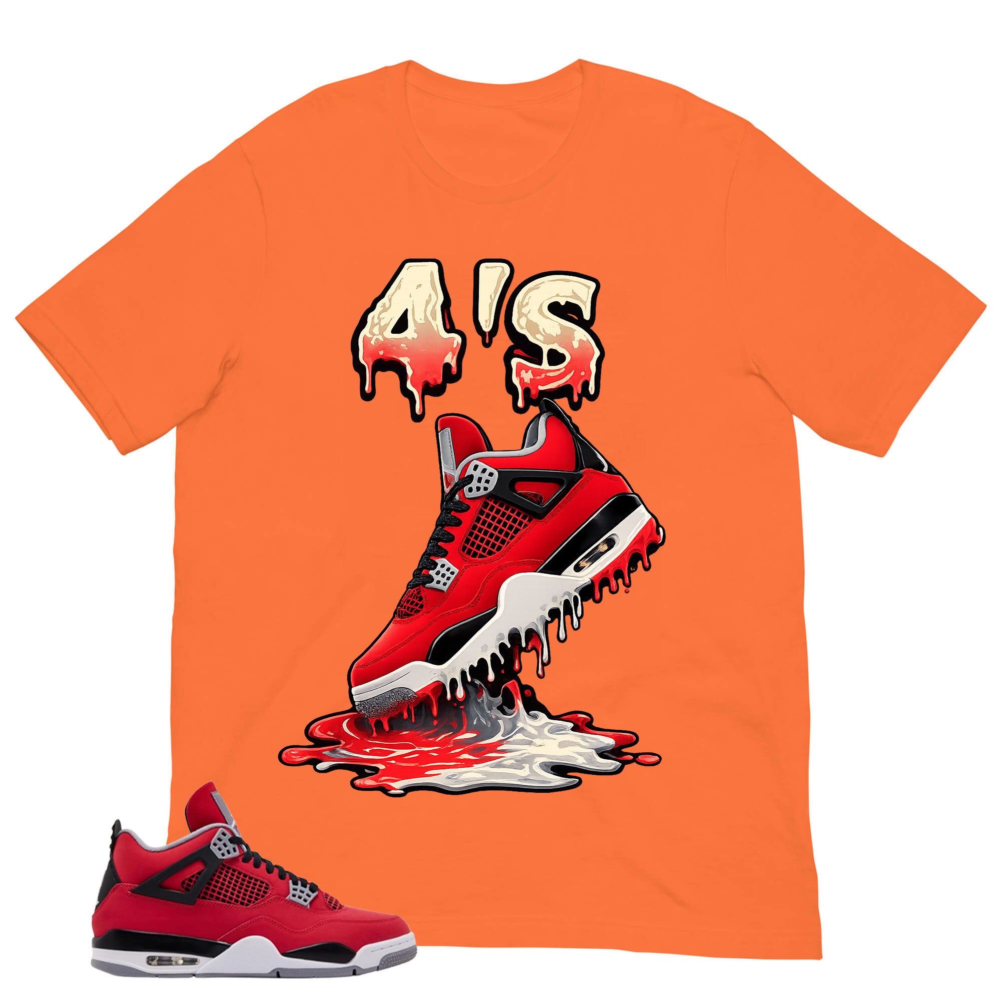 Graphic Tee 4's Dripping Shirt to Match Toro Bravo 4s Zadago