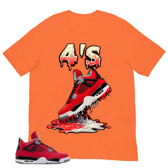 Graphic Tee 4's Dripping Shirt to Match Toro Bravo 4s Zadago