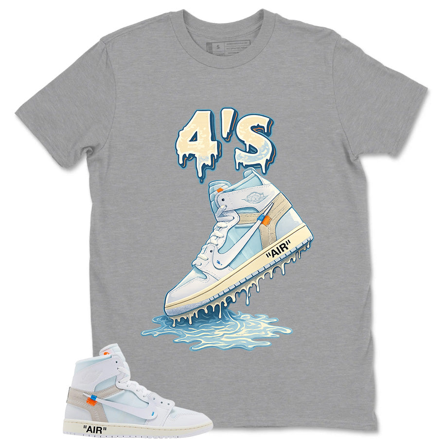 4's Dripping Shirt - Match Virgil Abloh x Air Jordan 1 Alaska