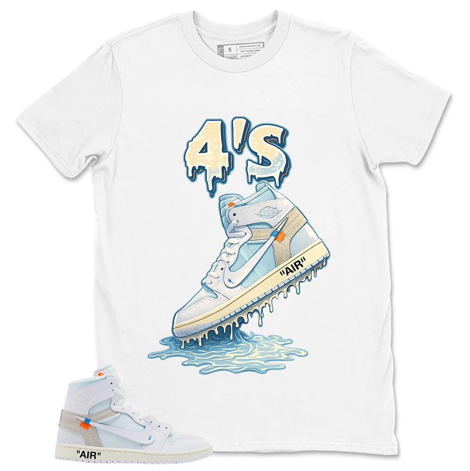 4's Dripping Shirt - Match Virgil Abloh x Air Jordan 1 Alaska